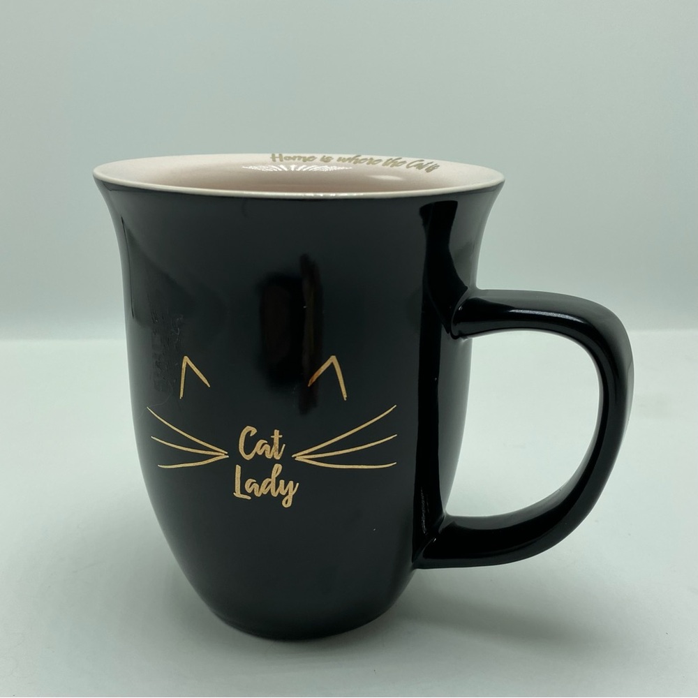 Strawberry Street Black Cat Lady Mug Home is Where The Cat Is